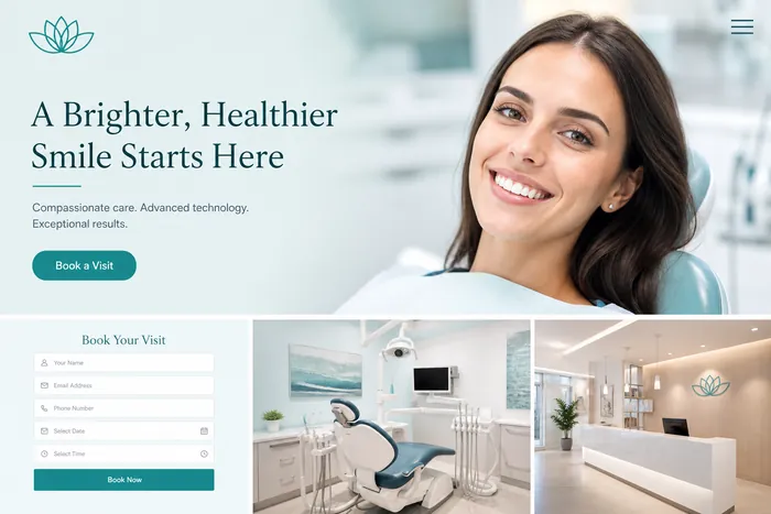 Dental practice concept, Healthcare · Website