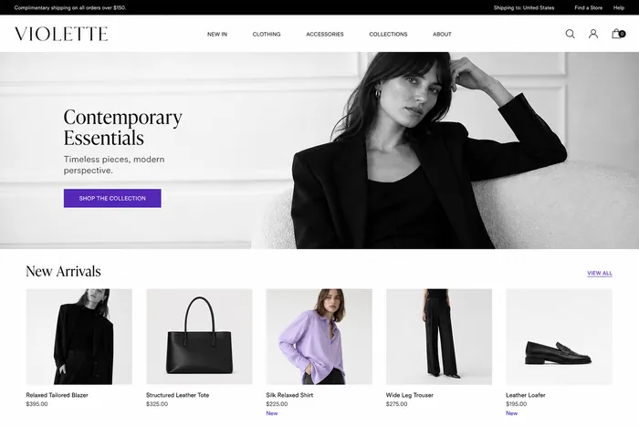 Fashion label concept, Ecommerce · Lookbook