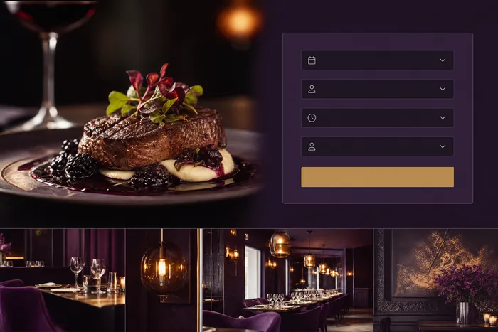 Restaurant concept, Hospitality · Website